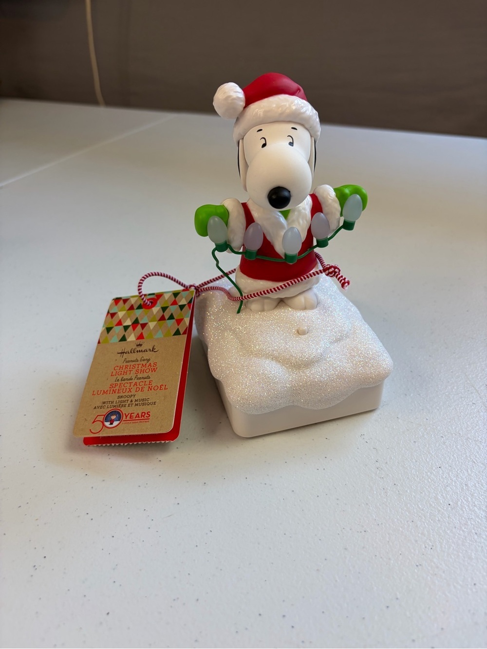 Hallmark PEANUTS Snoopy Christmas Light Show Wireless 2015 Band New NWT tested